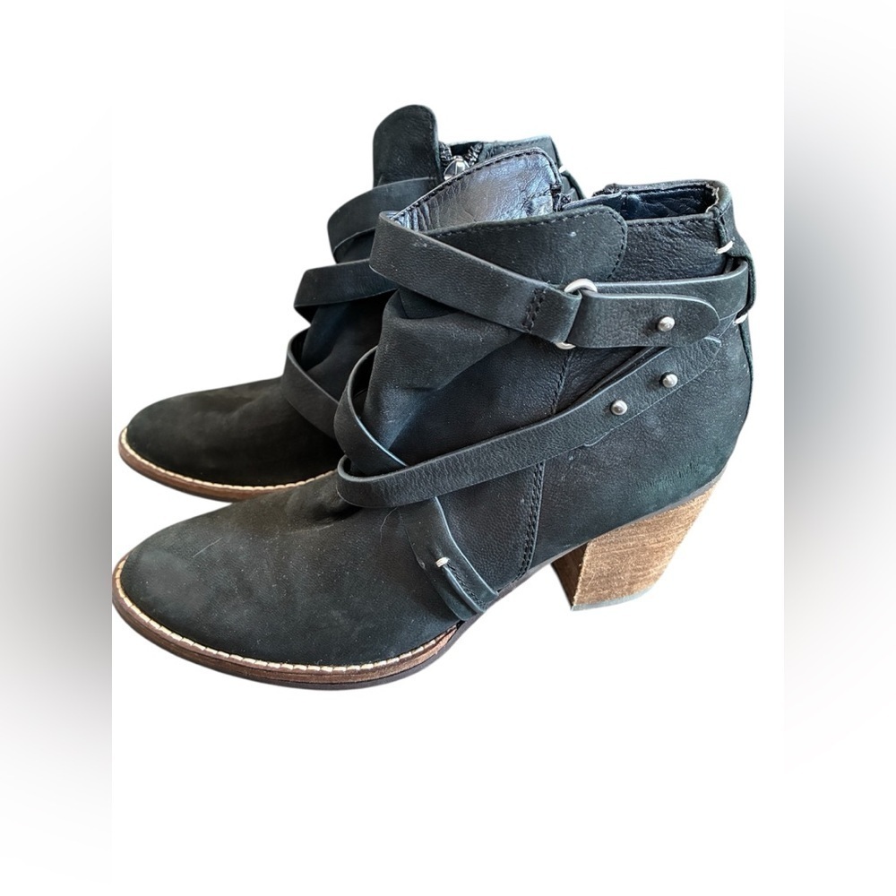Sam Edelman Merton Suede Leather Ankle Block Bootie 6.5